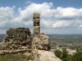 Otra vista del castillo con Enguera abajo