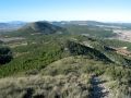 La vista hacia poniente desde el cerro cnico