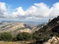 Vista hacia el norte desde el collado del Puig Campana