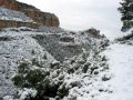 Paisaje nevado de la Hoz de Alpuente