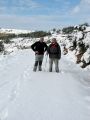 Paco Javi y Miguel en la pista forestal