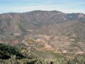 Sierra de Espadn con el castillo de Castro a la derecha y el pico Espadn a la izquierda