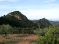 A la izquierda la montaa El Castillo y a la derecha el Castillo del Real de Vilaragut