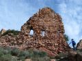 Una pared del castillo del Real