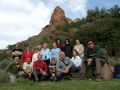 El grupo en la primera muralla del castillo