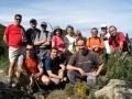 El grupo (falta Miguel) en el litmo collado de la ruta