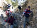 Recorriendo el barranco de la Caada Jorge