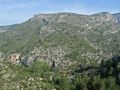 La Sierra del Benicadell encajona al Serpis por su margen izquierda