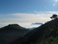 Vista hacia el mar con el Montduver a la izquierda