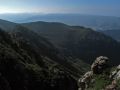 Creu del Cardenal y barranc Negre desde el collado de la canal del Cavall Bernat