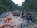 Bloques de piedra que el agua no ha podido arrastrar 