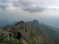 Serra de Brnia con el Penyal d'Ifach detrs