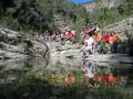 El grupo en el barranco Moreno