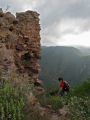 Empezamos a bajar del castillo