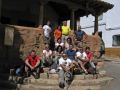 El grupo en la ermita de San Roque (Arcos de las Salinas)